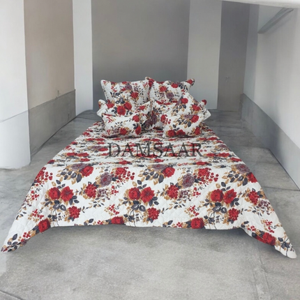 B3 - King 13pc Bedspread - Winter Floral 120gsm