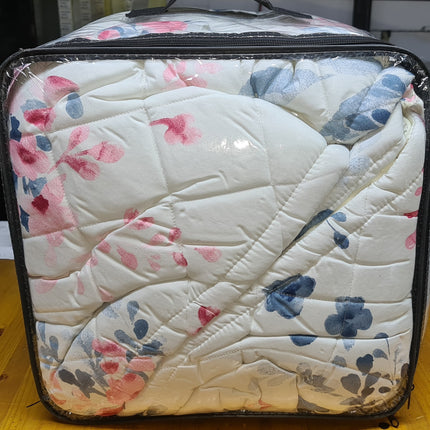 B21 - Queen 5pc Bedspread Big Frill - Biggest Diamond - Winter Material
