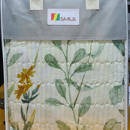 B10 - Double 5pc Cheap Bedspread - Zig Zag - Printed - Polyester 65gsm