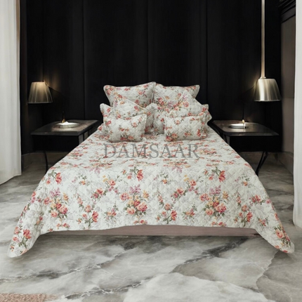 B3 - King 13pc Bedspread - Winter Floral 120gsm
