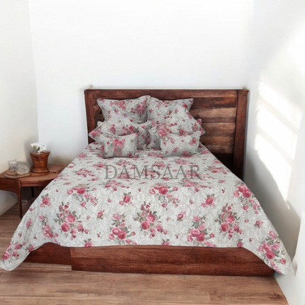 B3 - King 13pc Bedspread - Winter Floral 120gsm