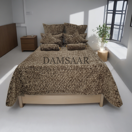 B2 - King 9pc Exclusive Velvet Bedspread Set