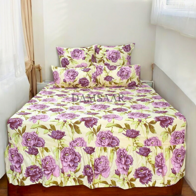 S30 - King 5pc Microfibre Printed Combo Sheet Set - Box Pack