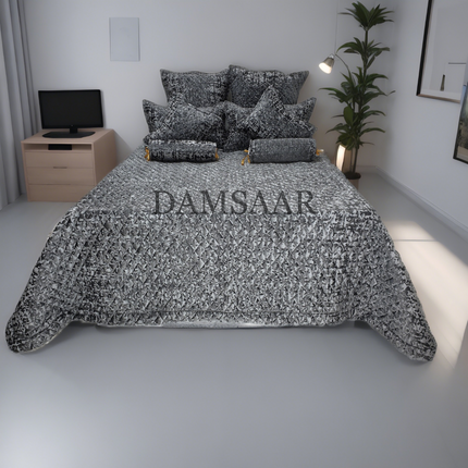 B2 - King 9pc Exclusive Velvet Bedspread Set