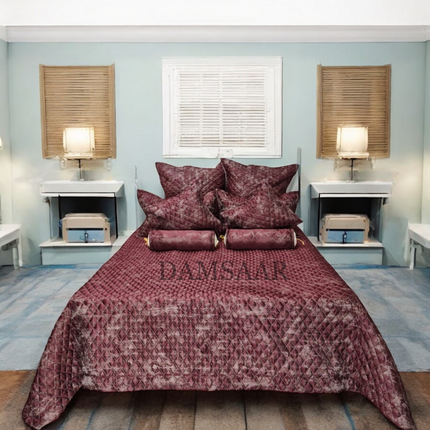 B1 - King 9pc Jacquard Bedspread
