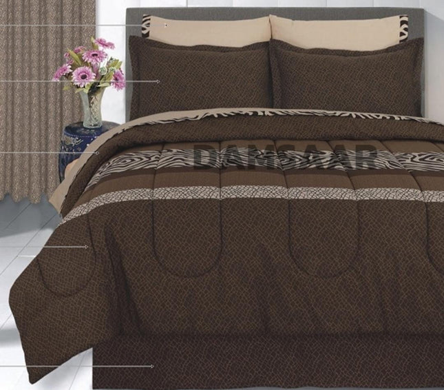 C15 - Q5pc 100% Cotton Comforter Set - Clearance