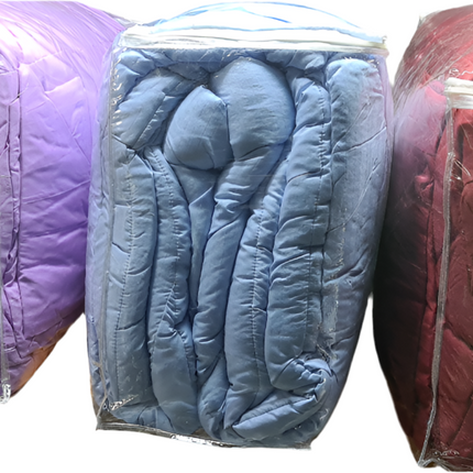 (C17) Queen 5 Piece Joint Comforter Set - Dyed Assorted