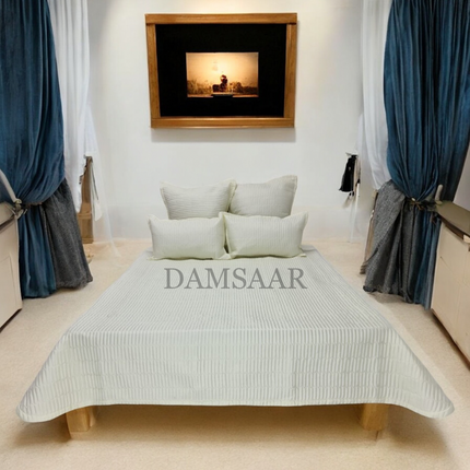 B9 - Double 5pc Bedspread Zig Zag - Dyed - 65gsm