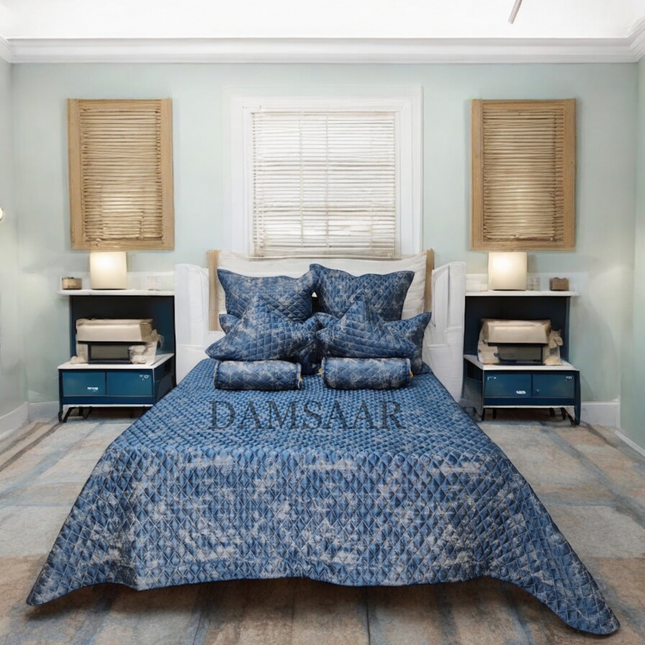 B1 - King 9pc Jacquard Bedspread