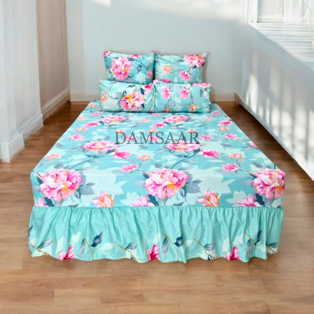 S31 - Queen 5pc Microfibre Printed Combo - Box Pack - ABS