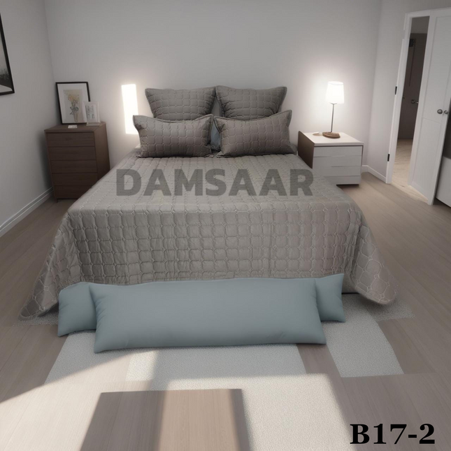 B17 - Damsaar Q5pc Bedspread Polycotton 144TC - Clearance