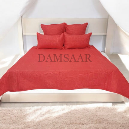 B9 - Double 5pc Bedspread Zig Zag - Dyed - 65gsm
