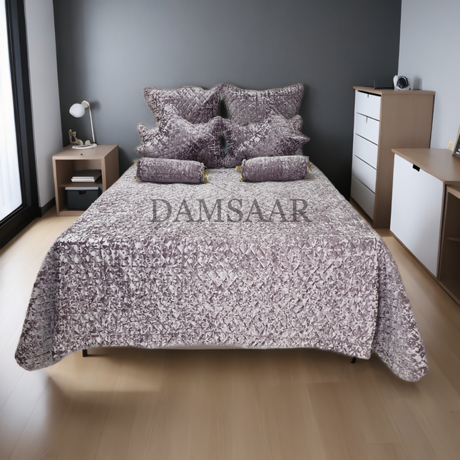 B2 - King 9pc Exclusive Velvet Bedspread Set