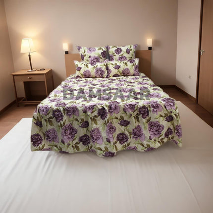 B27 - Queen 5pc Bedspread Mini - Big Frill - Micro Printed - 90gsm - Promotion