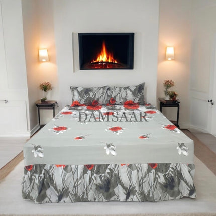 S19 - Queen 3pc Winter Printed Combo - Damsaar