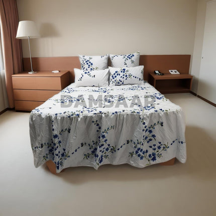 B27 - Queen 5pc Bedspread Mini - Big Frill - Micro Printed - 90gsm - Promotion