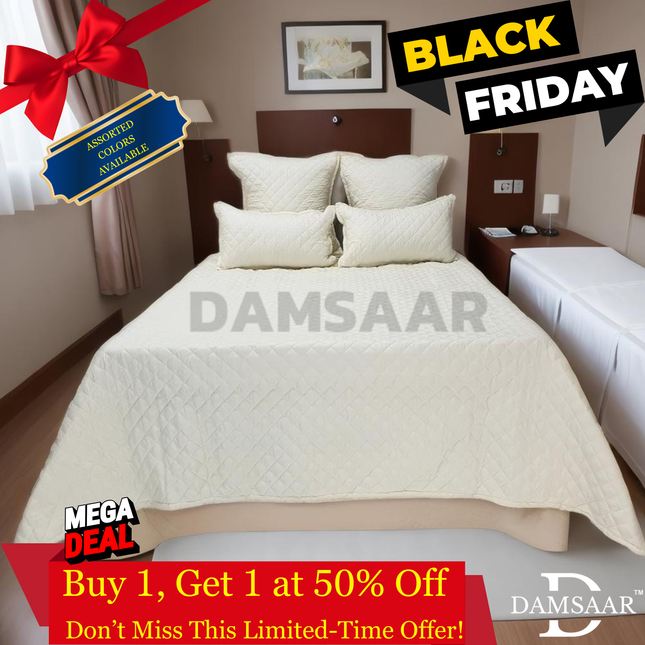 B18 - King 5pc Bedspread Stripe - Box Packing - Promotion