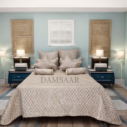 B6 - King 5pc Bedspread Satin