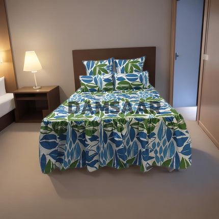 B27 - Queen 5pc Bedspread Mini - Big Frill - Micro Printed - 90gsm - Promotion