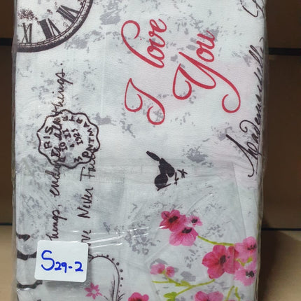 S29 - D4PC DAMS WINTER Flat & FITTED SHEET SET