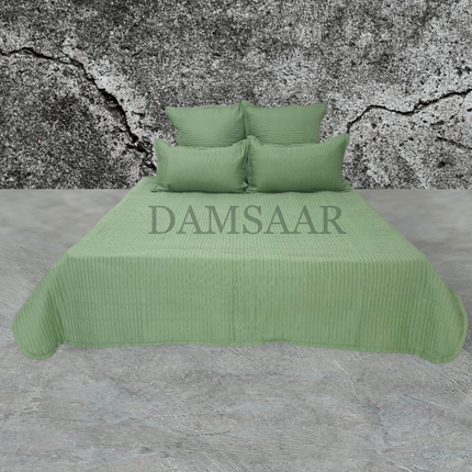 B9 - Double 5pc Bedspread Zig Zag - Dyed - 65gsm