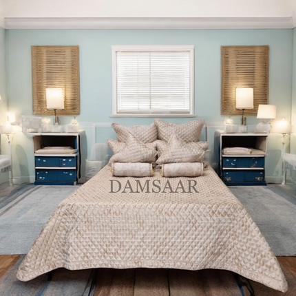 B1 - King 9pc Jacquard Bedspread