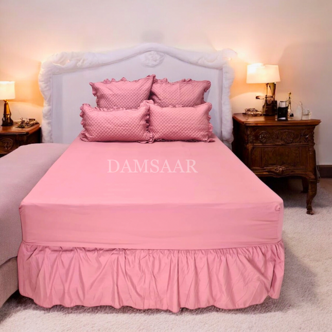S34 - Queen 5pc Quilted Combo Dyed