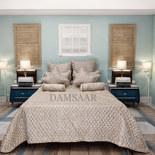 B1 - King 9pc Jacquard Bedspread