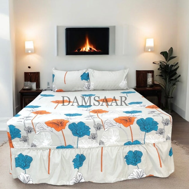 S19 - Queen 3pc Winter Printed Combo - Damsaar