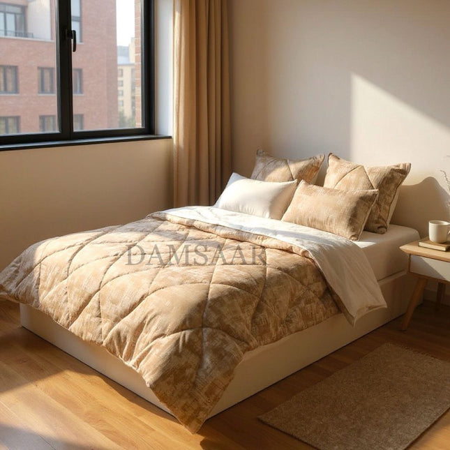 C18 -  Q5pc Comforter Set Jacquard Material