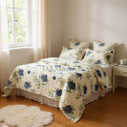 B34 - Queen 5pc Bedspread snake  Printed Microfibre