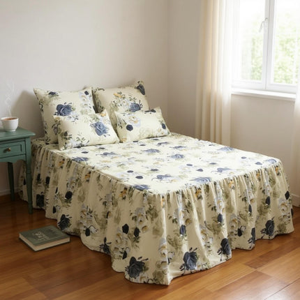 B27 - Queen 5pc Bedspread Mini - Big Frill - Micro Printed - 90gsm - Promotion