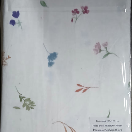 (S75)Q4PC 100%BRUSHED COTTON WINTER FLANNEL SHEET