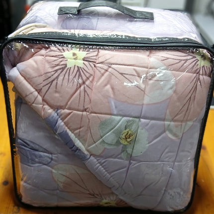 B21 - Queen 5pc Bedspread Big Frill - Biggest Diamond - Winter Material