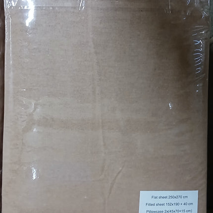 (S75)Q4PC 100%BRUSHED COTTON WINTER FLANNEL SHEET