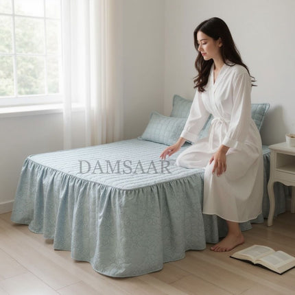B45 - Queen 5pc Bedspreads bf velvet