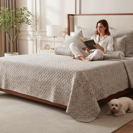 B2 - King 9pc Exclusive Velvet Bedspread Set