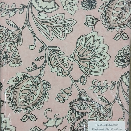 (S75)Q4PC 100%BRUSHED COTTON WINTER FLANNEL SHEET