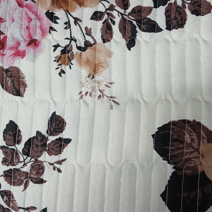 B10 - Double 5pc Cheap Bedspread - Zig Zag - Printed - Polyester 65gsm