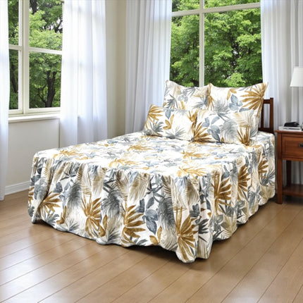 B27 - Queen 5pc Bedspread Mini - Big Frill - Micro Printed - 90gsm - Promotion