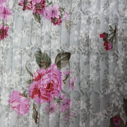 B10 - Double 5pc Cheap Bedspread - Zig Zag - Printed - Polyester 65gsm