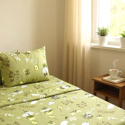 (S86) K4PC DAMS WINTER FLAT & FITTED SHEET SET