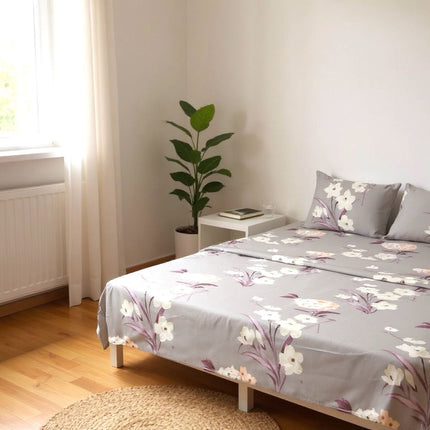 (S86) K4PC DAMS WINTER FLAT & FITTED SHEET SET