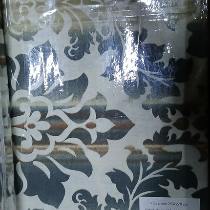 (S75)Q4PC 100%BRUSHED COTTON WINTER FLANNEL SHEET
