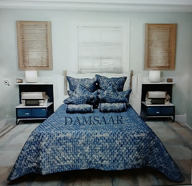 B1 - King 9pc Jacquard Bedspread