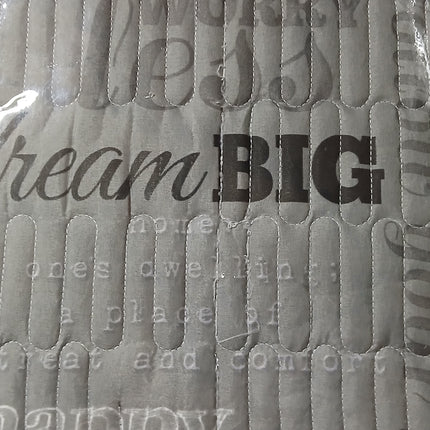B10 - Double 5pc Cheap Bedspread - Zig Zag - Printed - Polyester 65gsm