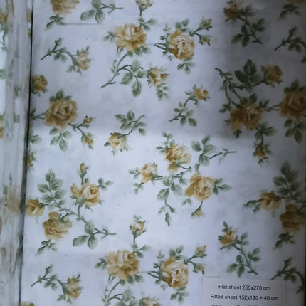 (S75)Q4PC 100%BRUSHED COTTON WINTER FLANNEL SHEET