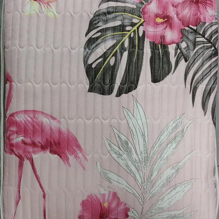 B10 - Double 5pc Cheap Bedspread - Zig Zag - Printed - Polyester 65gsm