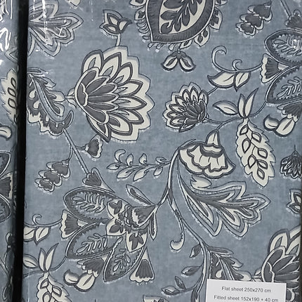 (S75)Q4PC 100%BRUSHED COTTON WINTER FLANNEL SHEET