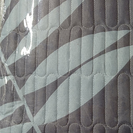 B10 - Double 5pc Cheap Bedspread - Zig Zag - Printed - Polyester 65gsm
